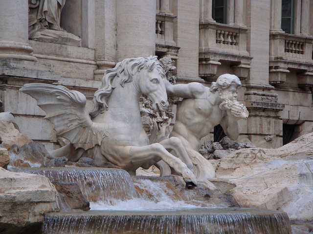 Trevi Fountain detail