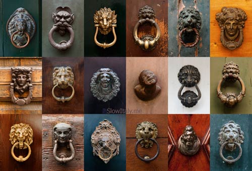 Italian door Knockers - Life in Italy