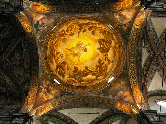 Vision of St. John on Patmos by Correggio, San Giovanni Evangelista Church