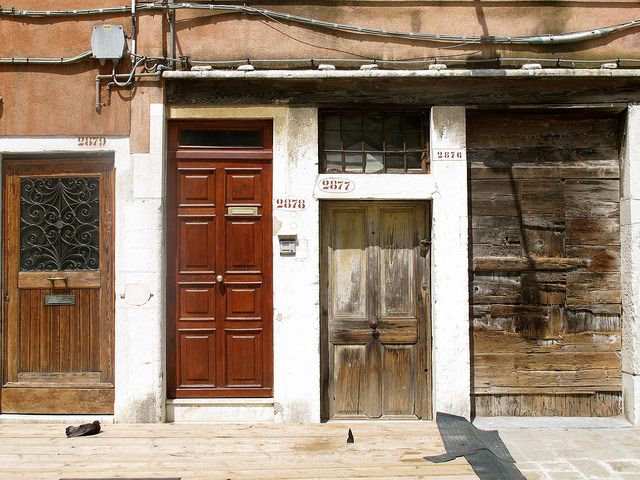 Ubiquitous doors, Venice. Photo by Christopher Lewis.