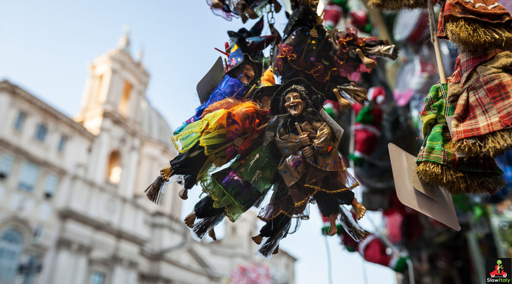 La Befana, pictured in Le Marche, Italy