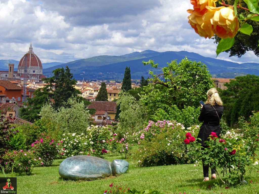 Folon, the visionary Belgian artist, in Florence Rose Garden